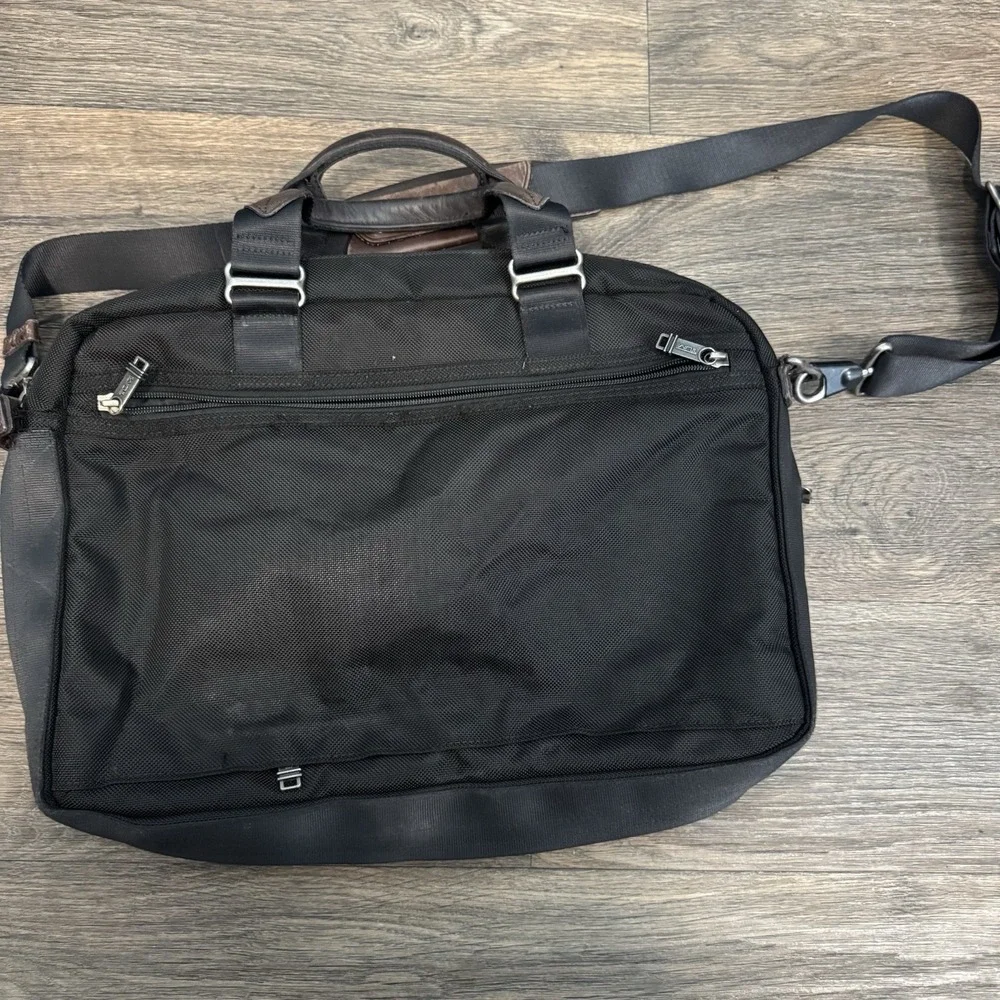 Tumi Alpha Bravo Pinkney Flap Brief Case 2-Way Hand Shoulder Messenger Bag‎
